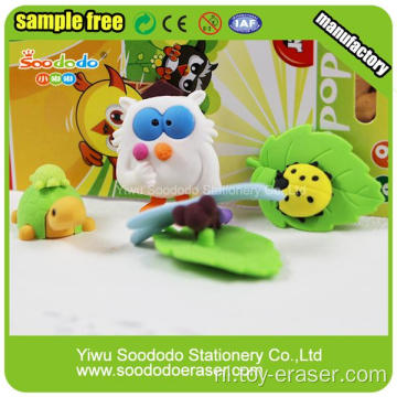 Blister kaart verpakking Owl Animal Shaped Eraser